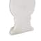 7" White Marble Globe Sleek Orb Decorative Bookends, 2ct.